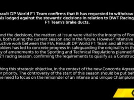 Renault withdraws the appeal