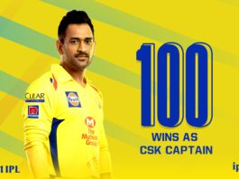 Dhoni wins 100th game as a captain in IPL