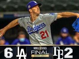 Dodgers beat Rays 6-2 in Game 3 of 2020 World Series