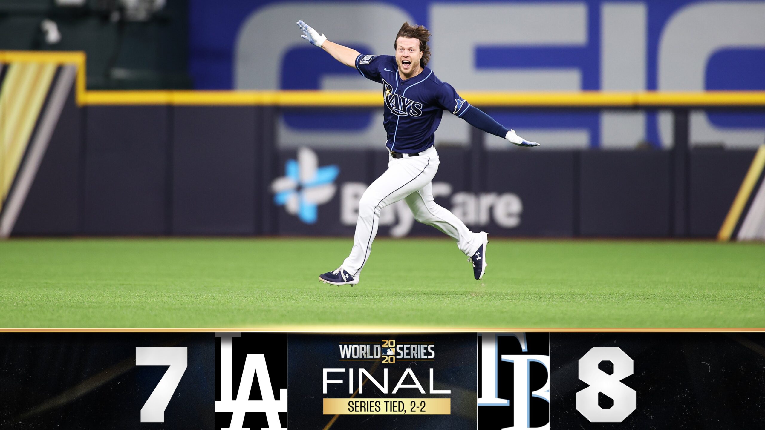 Rays win Game 4 and ties World Series at 2-2