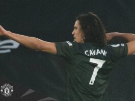 Cavani Scores double to lead United for a come back win
