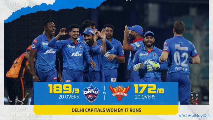 Delhi beat Hyderabad by 17 runs