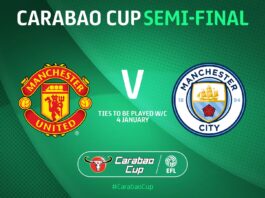 Manchester derby will decide the Carabao cup semi-final results