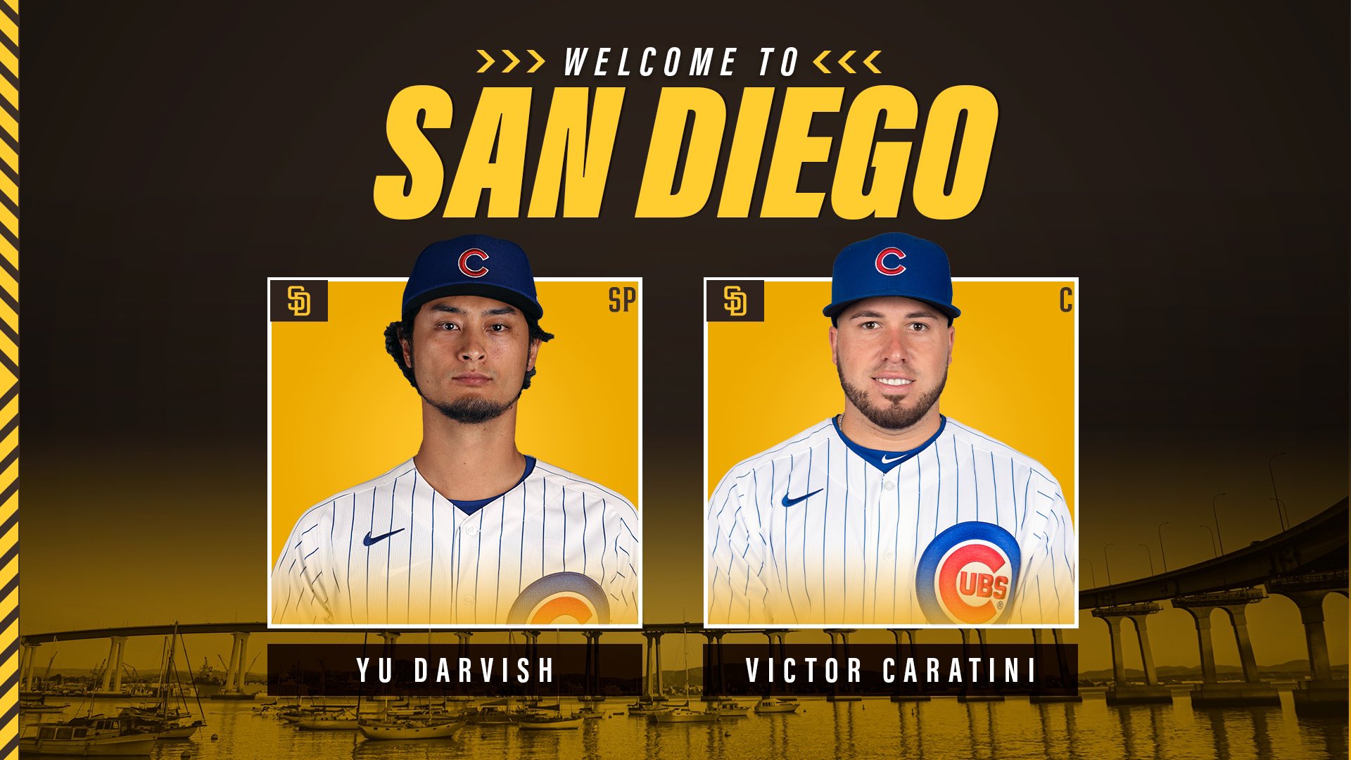 Padres acquired Yu Darvish and Victor Caratini