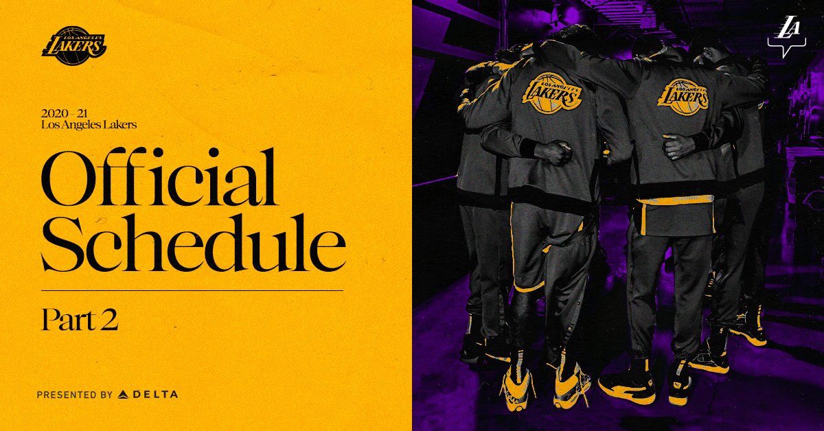 Lakers _second half schedule