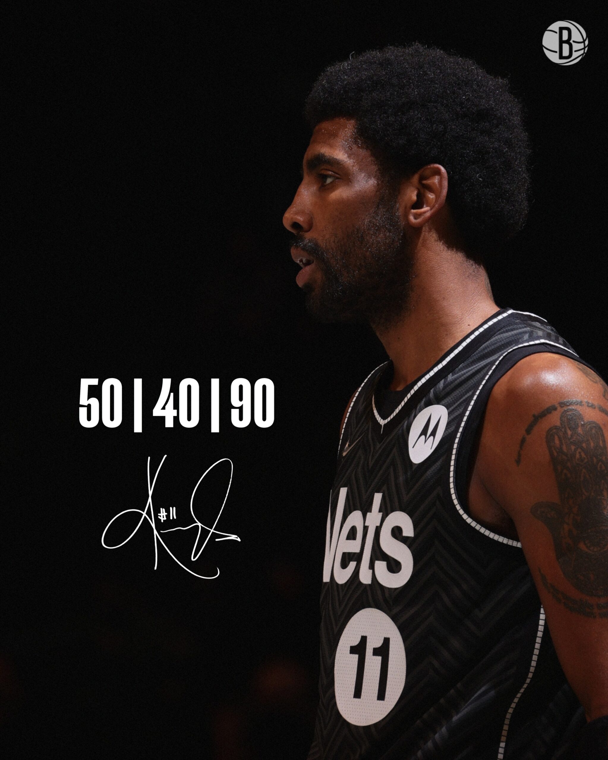 Kyrie Irving joins 50-40-90 club