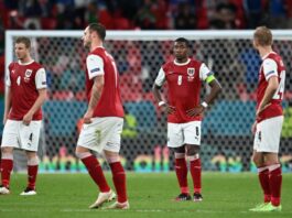 Austria failed to advance in Euro 2020 knock-outs