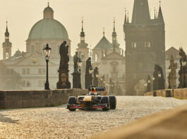 Red Bull road trip from Czech Republic to Slovakia is a visual treat for fans. Image courtesy of Red Bull Racing