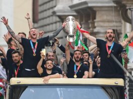 Italy Championship parade at Rome