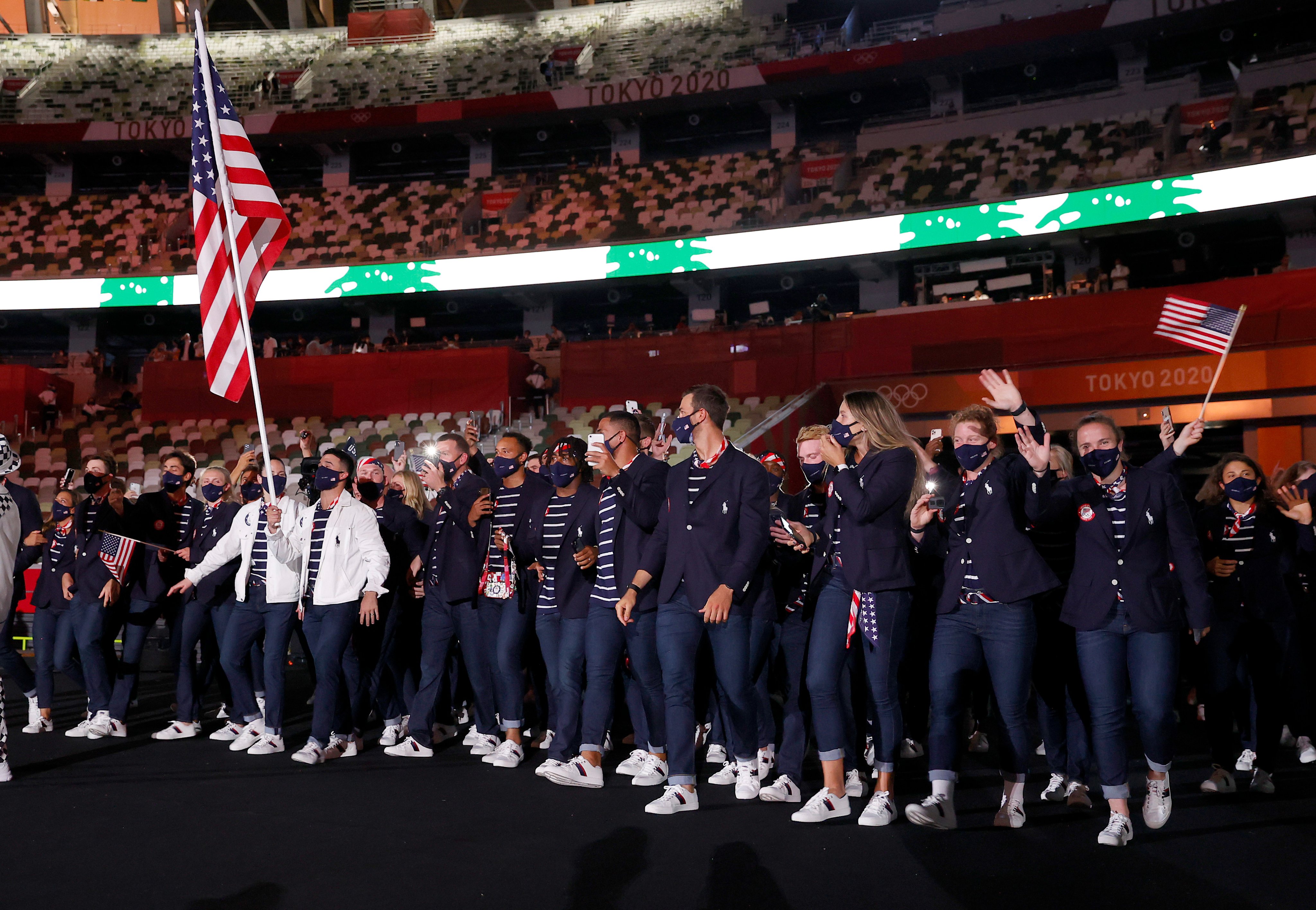 Team USA enters the Parade
