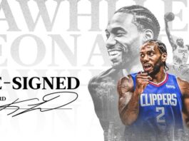 Kawhi Lenoard re-signs with Clippers