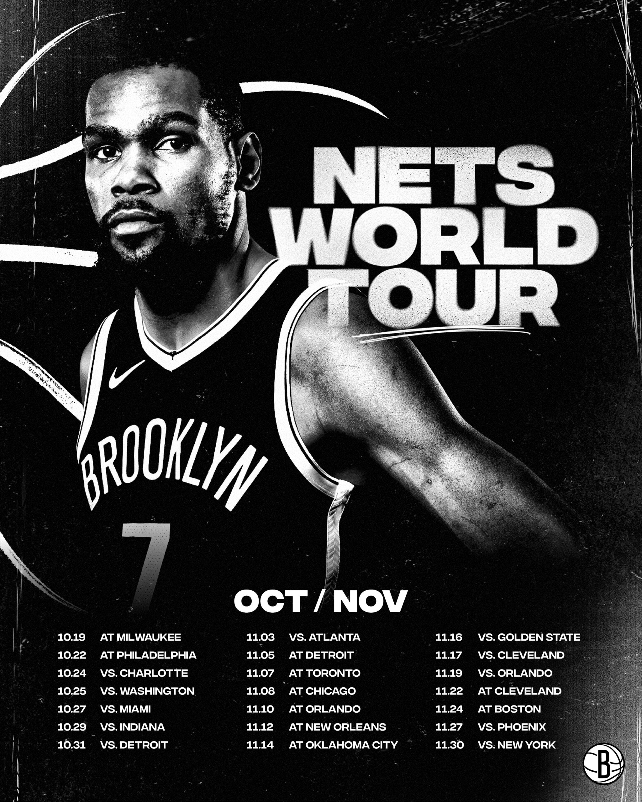 Nets schedule October- November