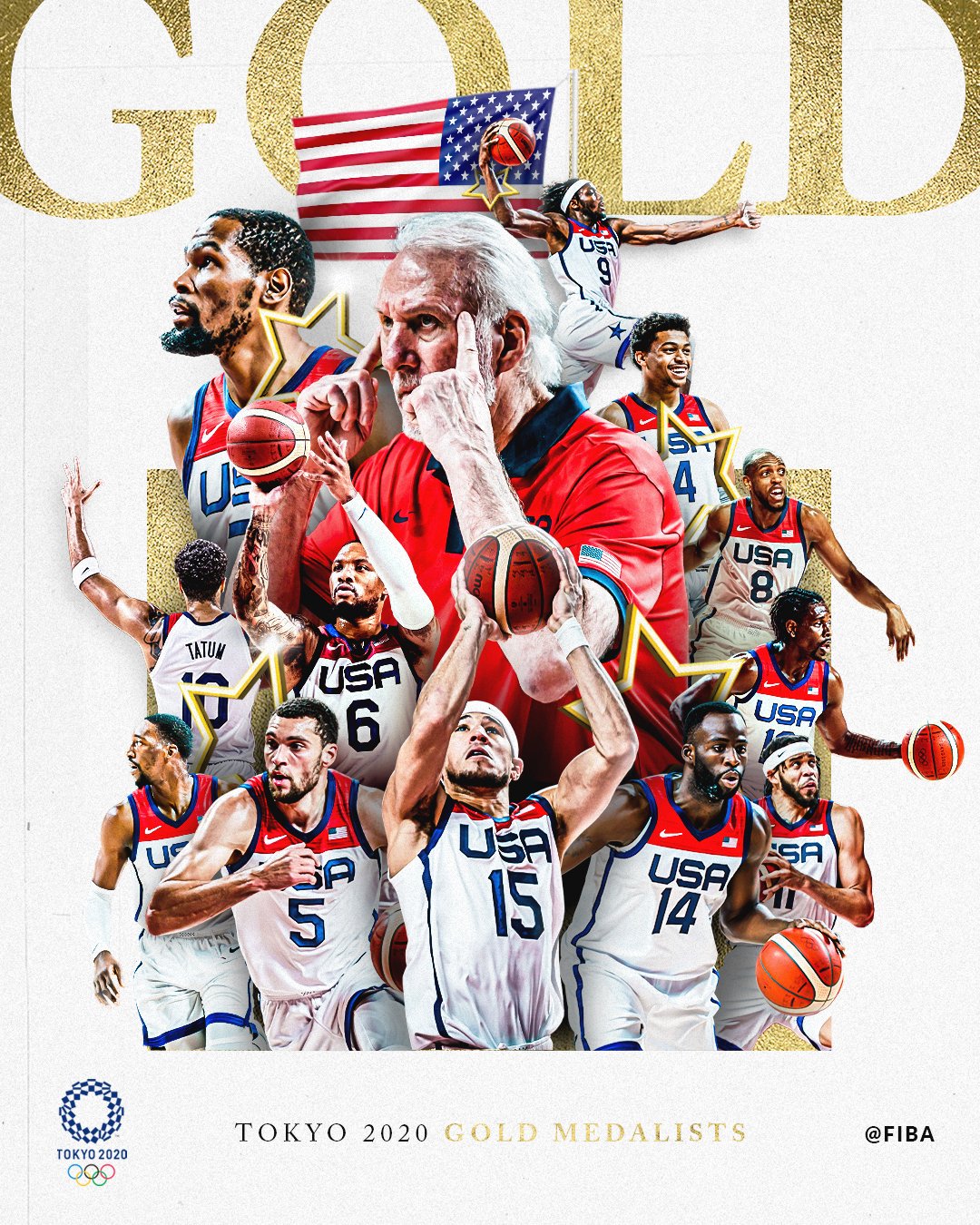 Team Usa Men S Basketball Team Wins Fourth Olympic Gold Medal In A Row