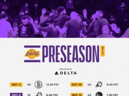 Lakers pre-season schedule 2021