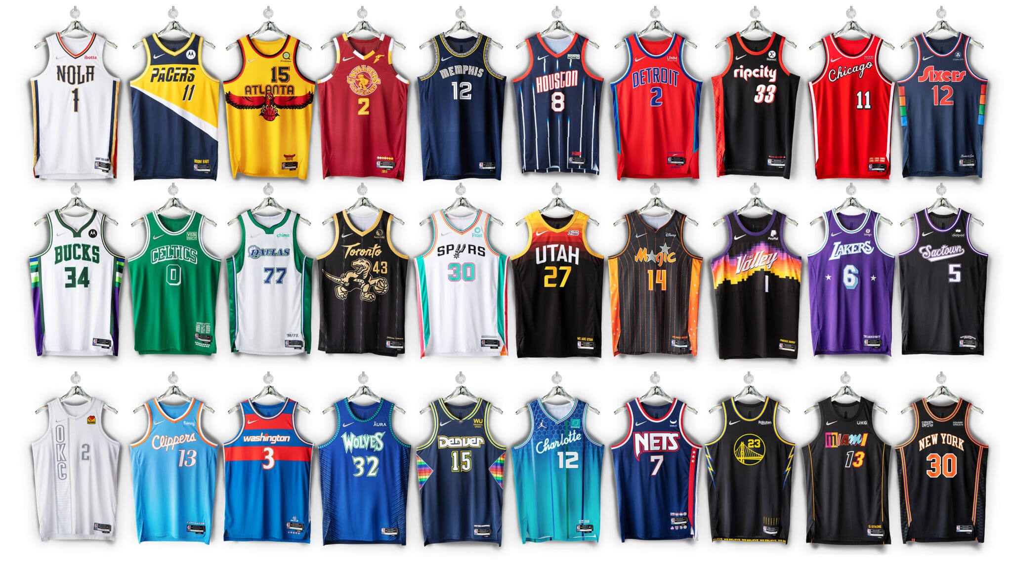 NBA 75th anniversary Nike City edition Jerseys