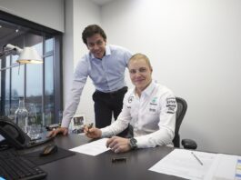 Toto Wolff with Bottas