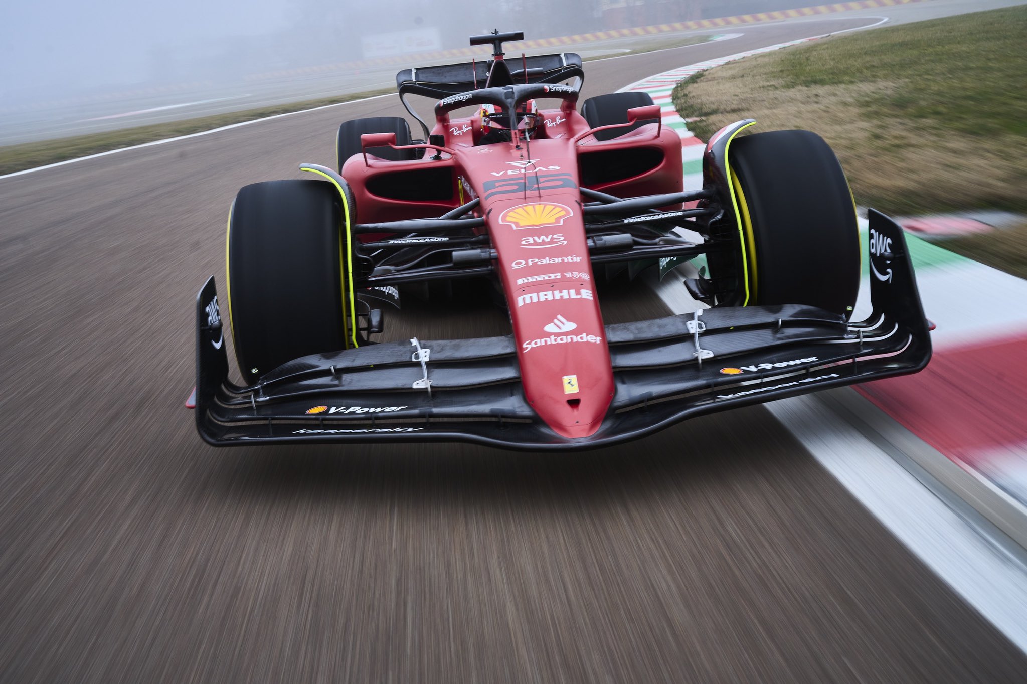F1-75 tested for the first time on the track
