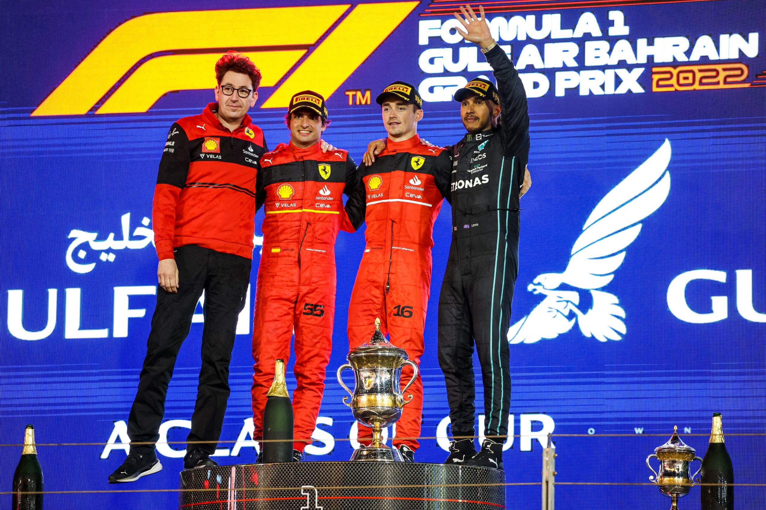 2022 Bahrain GP Podium finishers
