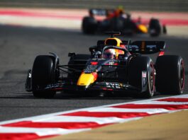 Max Verstappen sets the fastest time in FP2